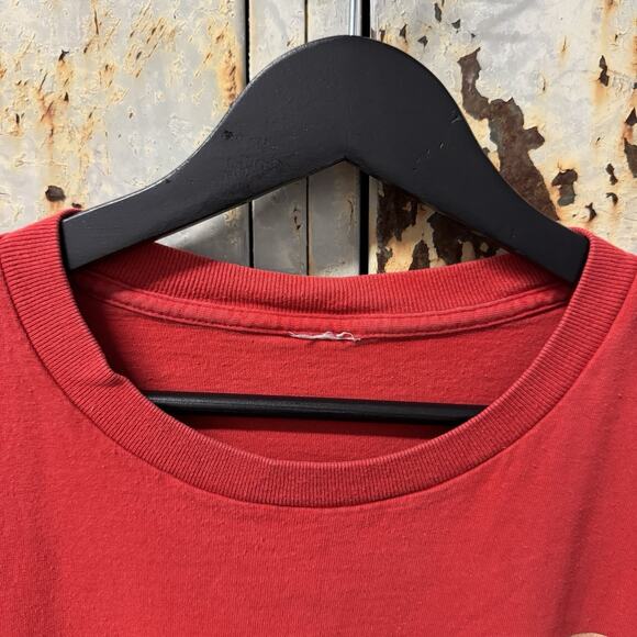 Vintage 2000s Black Flag Slip It In Raymond Pettibon T-Shirt XL Red Punk Rollins - Picture 4 of 6